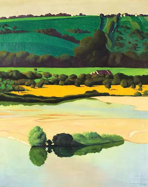 Un soir sur la Loire - Félix Vallotton image 1 copie peinte à la main à l’huile