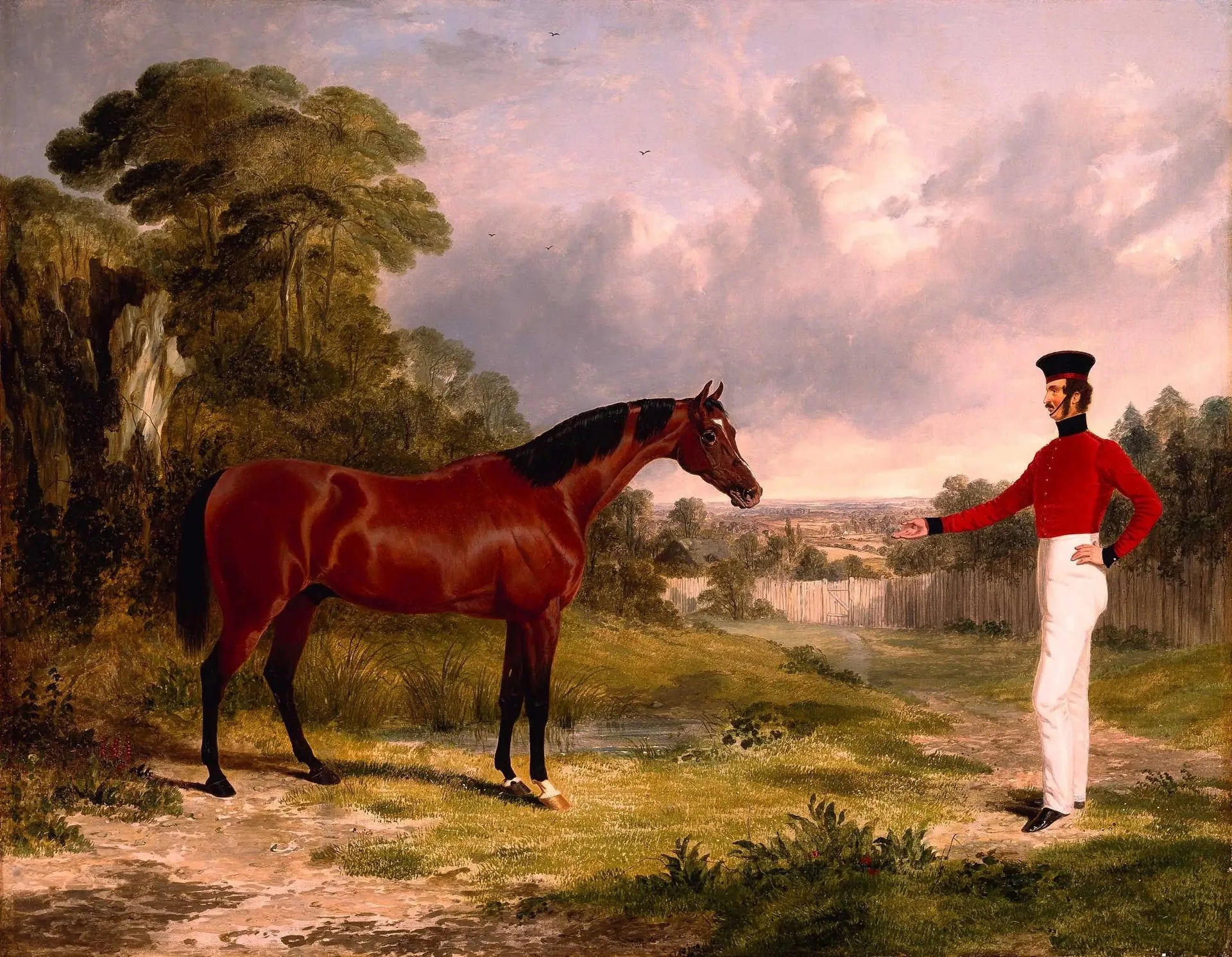 Un soldat avec un destrier d'officier - John Frederick Herring, Sr. image 1 reproduction réalisée par Alpha Reproduction