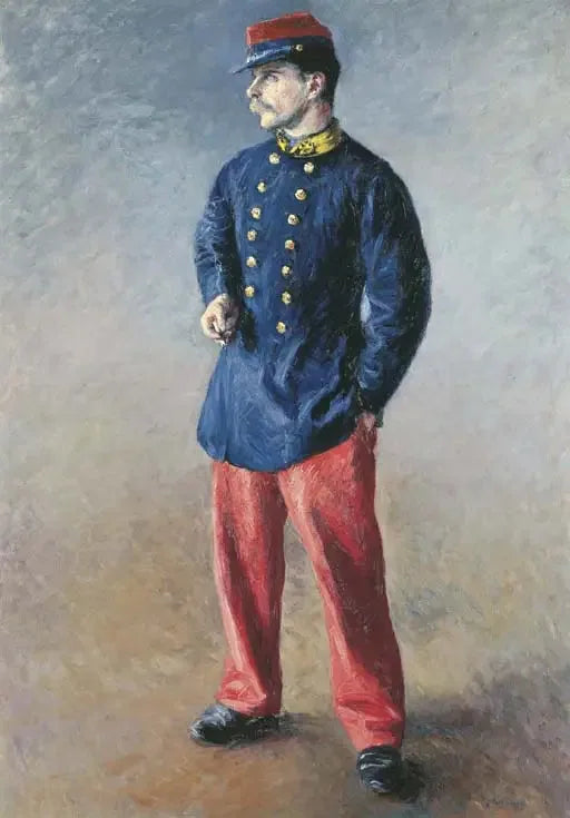Un soldat - Gustave Caillebotte image 1 reproduction de peinture à l’huile