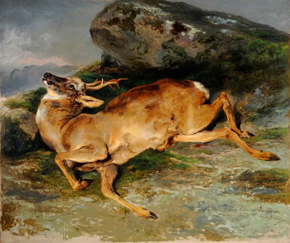 Un tir perdu - Edwin Henry Landseer image 1 copie peinte à la main à l’huile