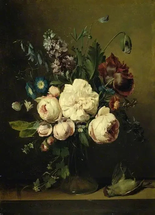 Un vase de fleurs - Louis-Léopold Boilly image 1 copie de tableau peinte à la main