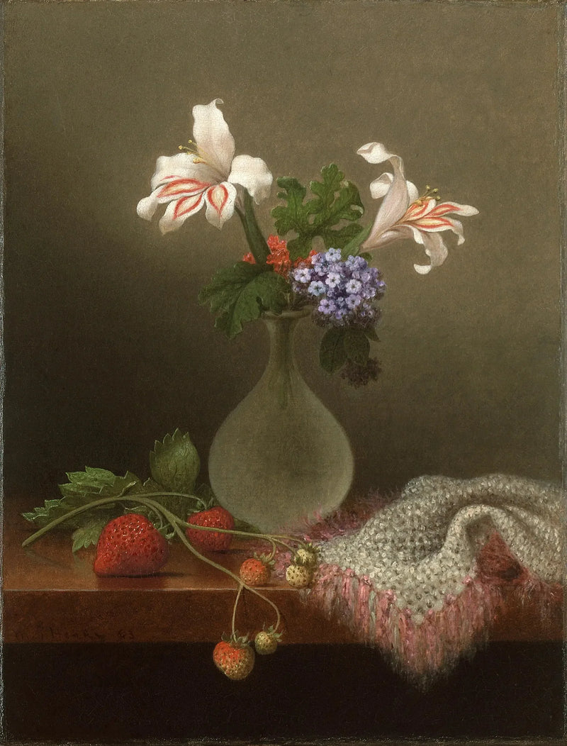 Un vase de lys des blés et d'héliotrope - Martin Johnson Heade
