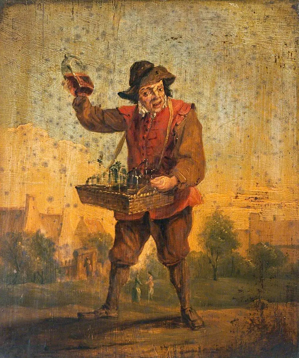 Un vendeur de médicaments - David Teniers le Jeune image 1 reproduction réalisée par Alpha Reproduction