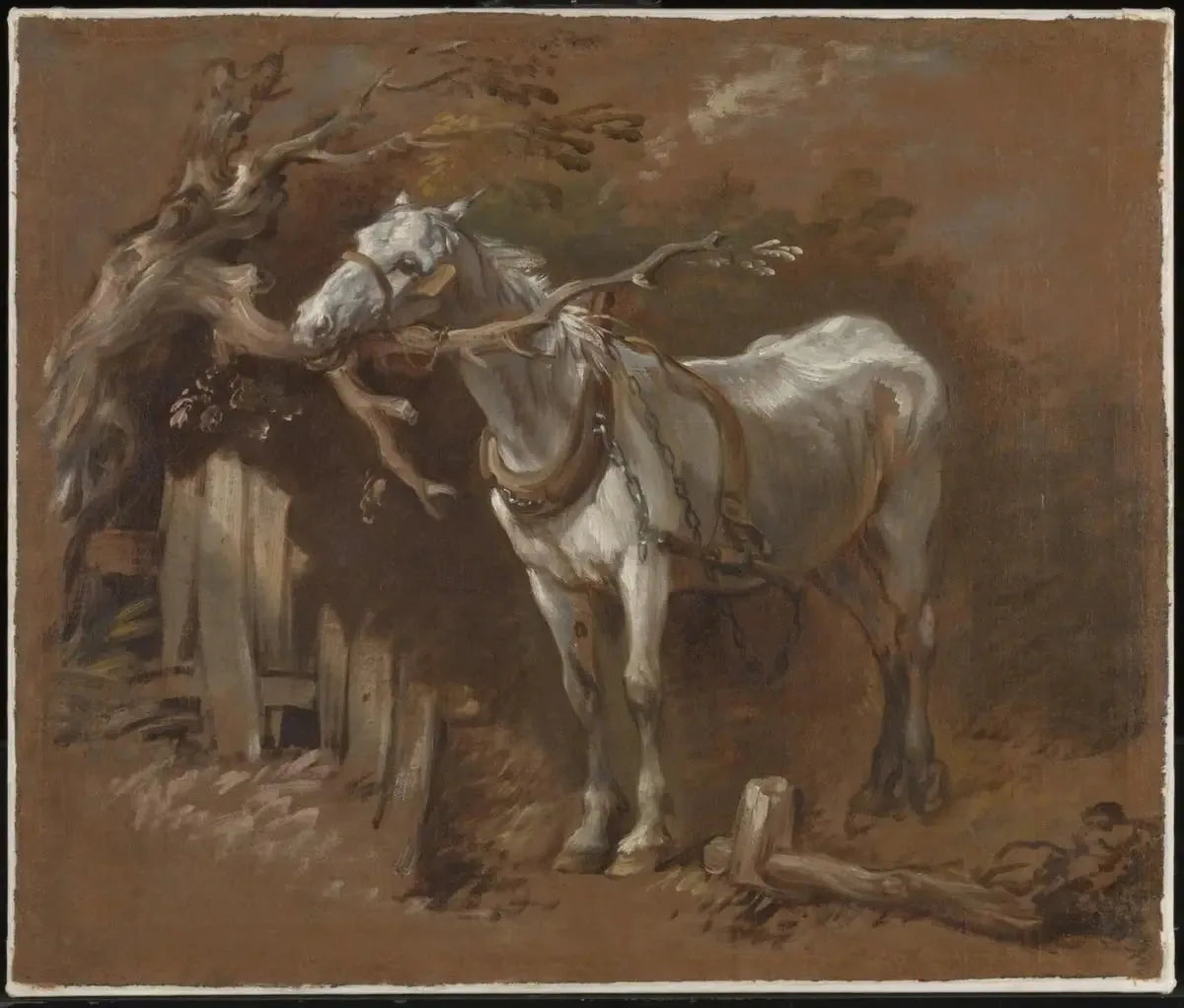 Un vieux cheval - Thomas Gainsborough image 1 reproduction d’œuvre d’art à l’huile