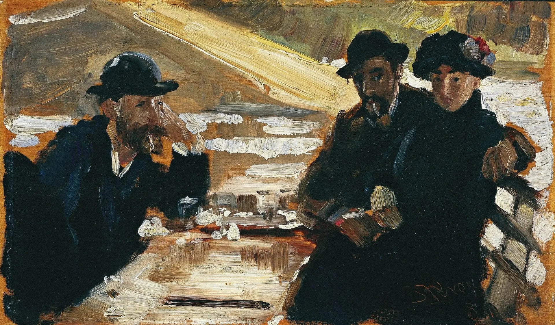 Un voyage sur la Seine - Peder Severin Krøyer image 1 tableau peint à l’huile sur toile