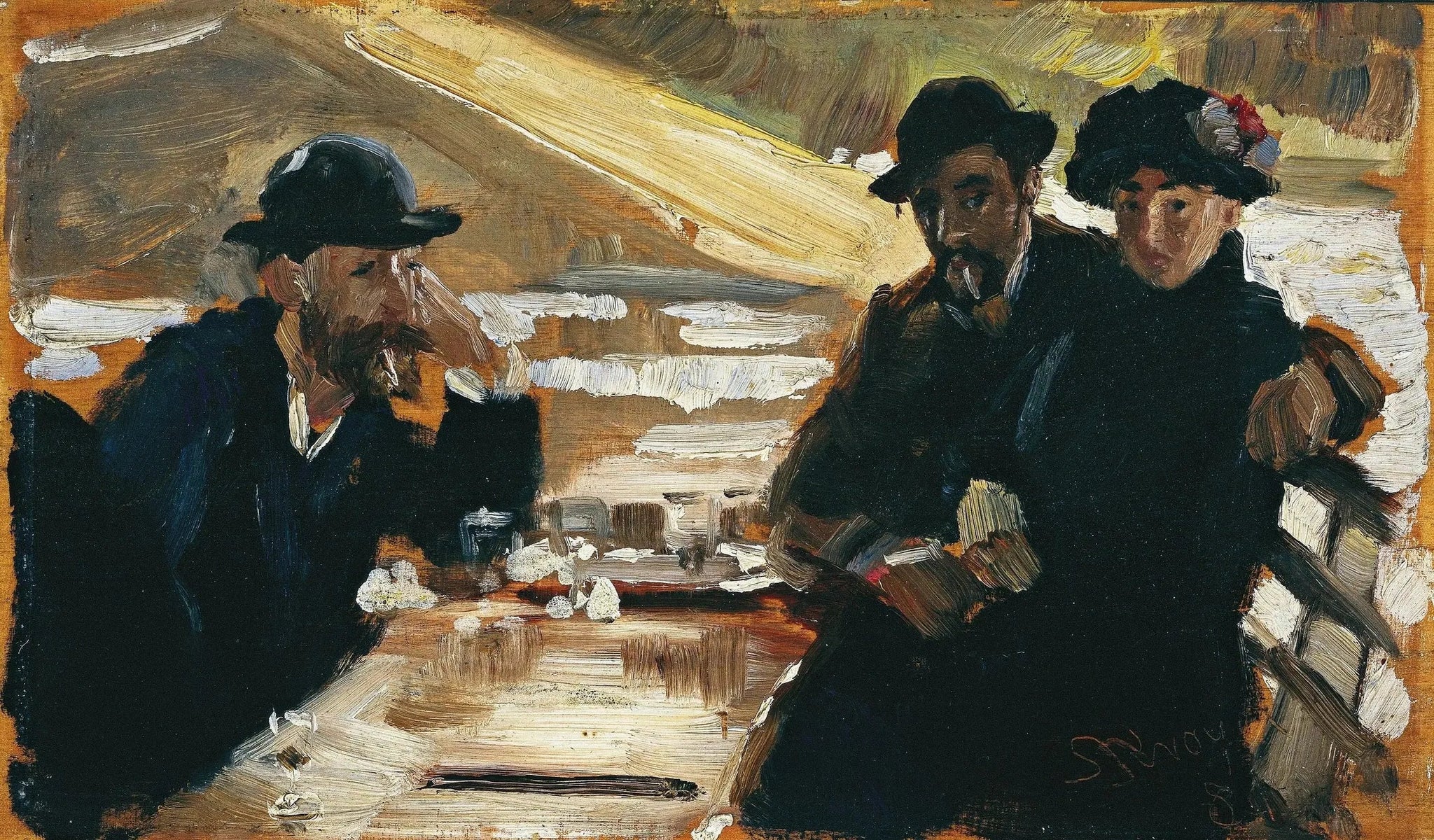 Un voyage sur la Seine - Peder Severin Krøyer image 1 tableau peint à l’huile sur toile