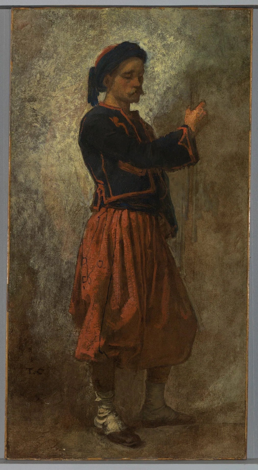 Un zouave - Thomas Couture image 1 tableau peint à l’huile sur toile