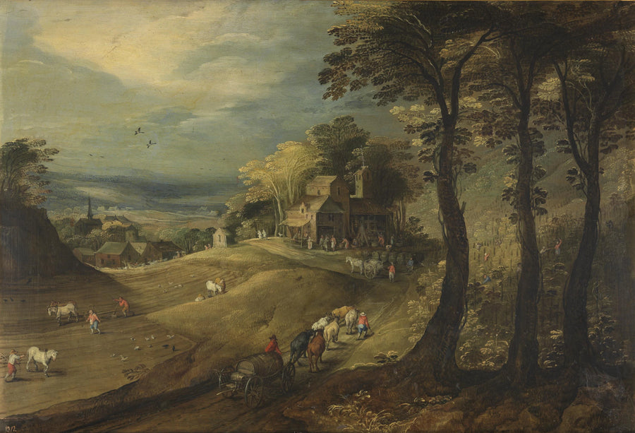 Una granja - Joos de Momper|Jan Brueghel l'Ancien