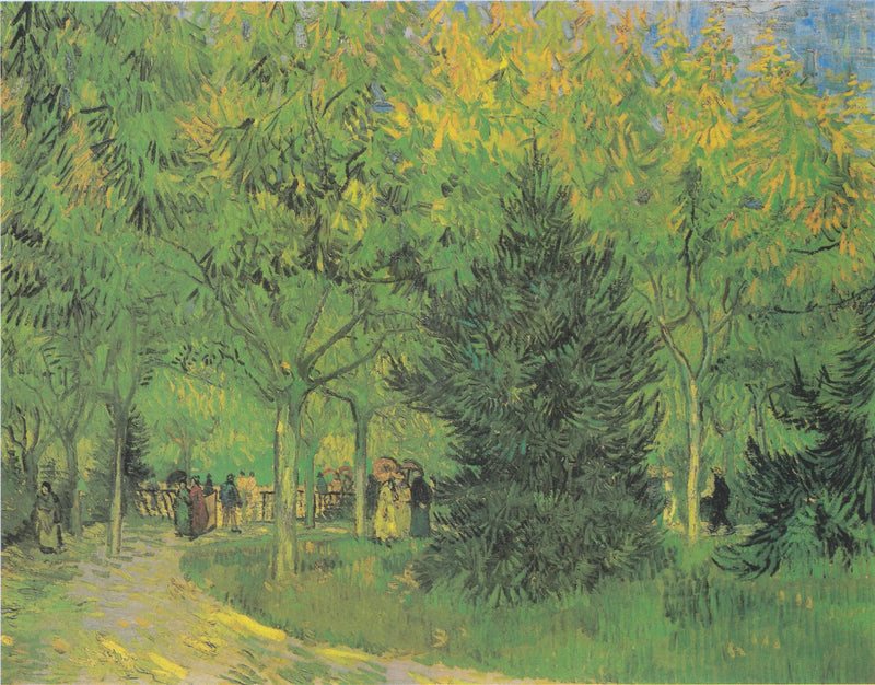 Une allée du jardin public d'Arles - Vincent van Gogh