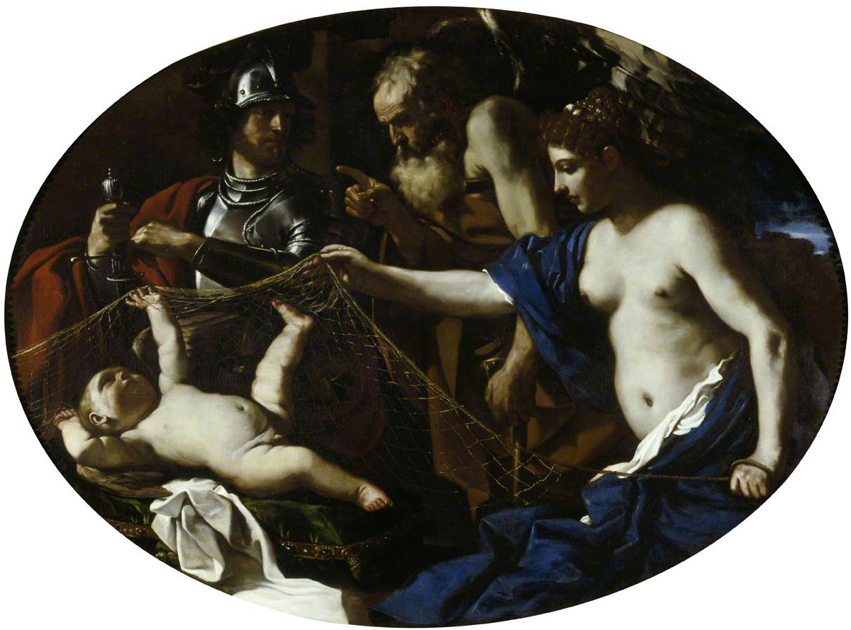 Une allégorie avec Vénus, Mars, Cupidon et le Temps - Guercino image 1 reproduction réalisée par Alpha Reproduction