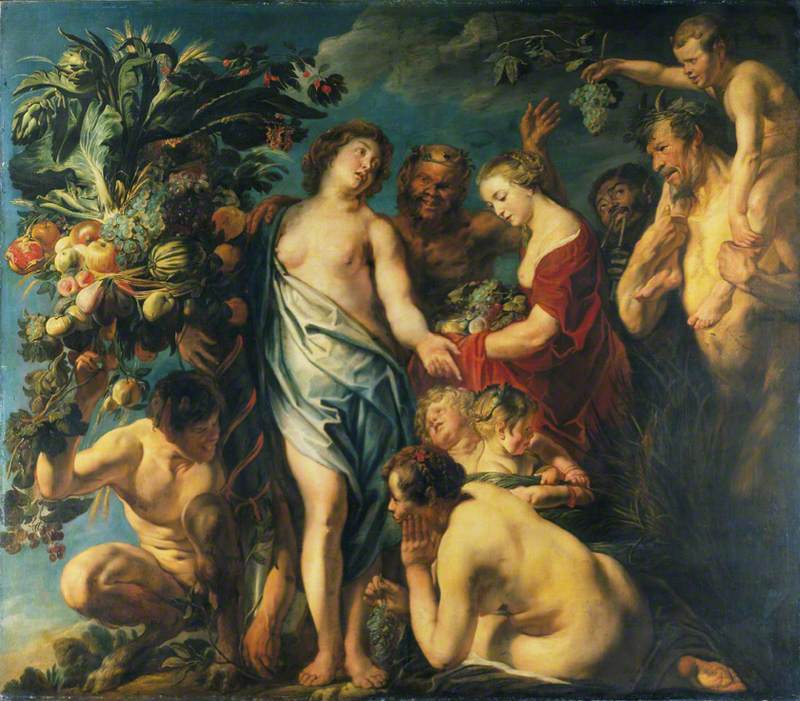Une allégorie de la fécondité - Jacob Jordaens image 1 copie peinte à la main à l’huile