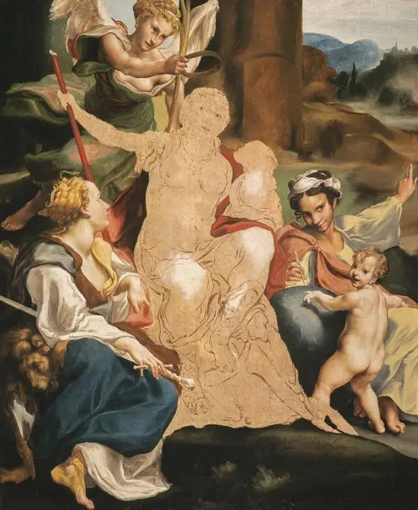 Une allégorie de la vertu (inachevée) - Antonio da Correggio image 1 copie peinte à la main à l’huile