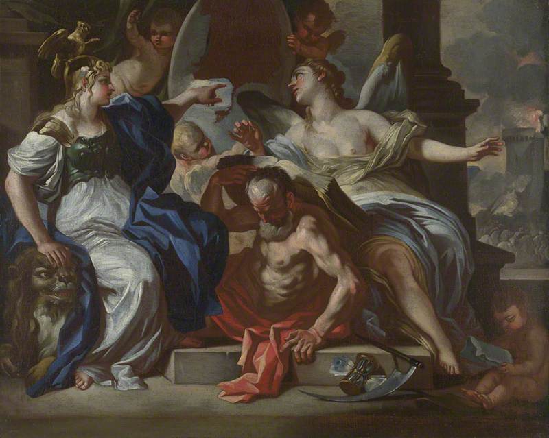 Une allégorie de Louis XIV - Francesco Solimena image 1 reproduction artisanale de tableau