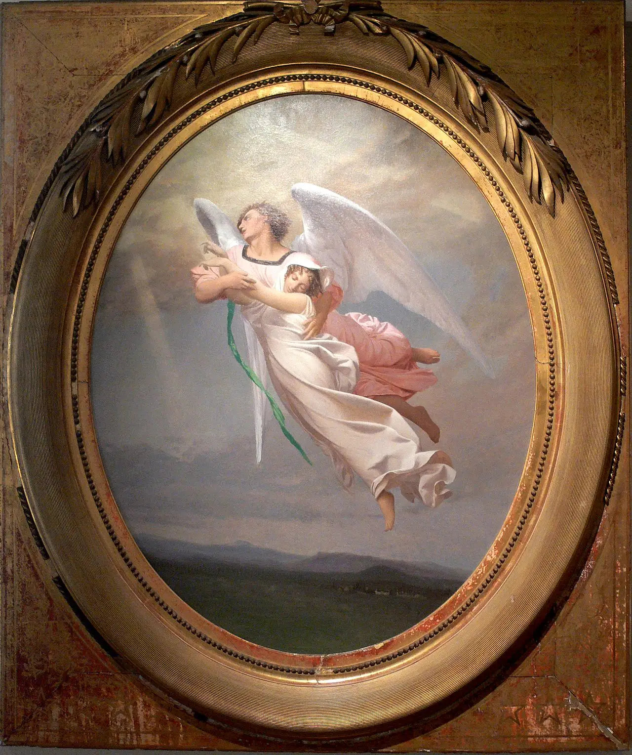 Une âme emportée par un ange - Jean-Léon Gérôme image 1 copie de tableau peinte à la main