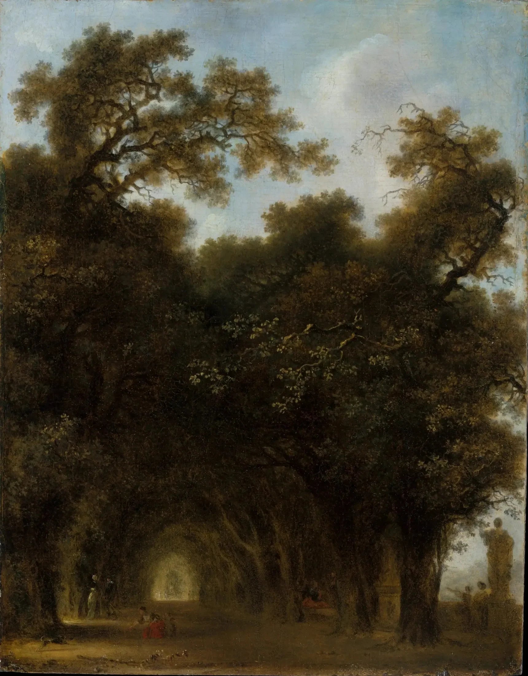 Une avenue ombragée - Jean-Honoré Fragonard image 1 reproduction réalisée par Alpha Reproduction