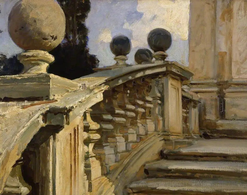 Une balustrade - John Singer Sargent image 1 copie de tableau peinte à la main