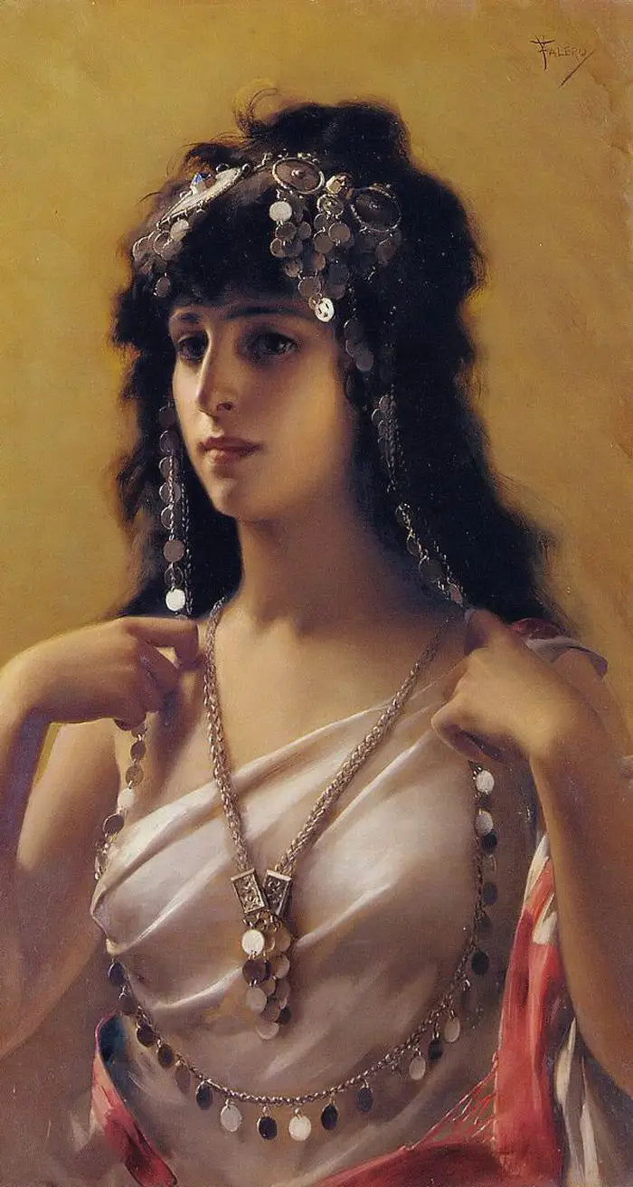 Une beauté orientale - Luis Ricardo Falero image 1 tableau peint à l’huile sur toile