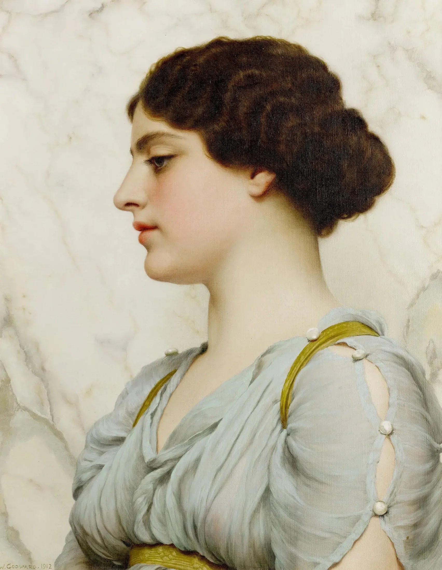 Une beauté romaine - John William Godward image 1 tableau peint à l’huile sur toile