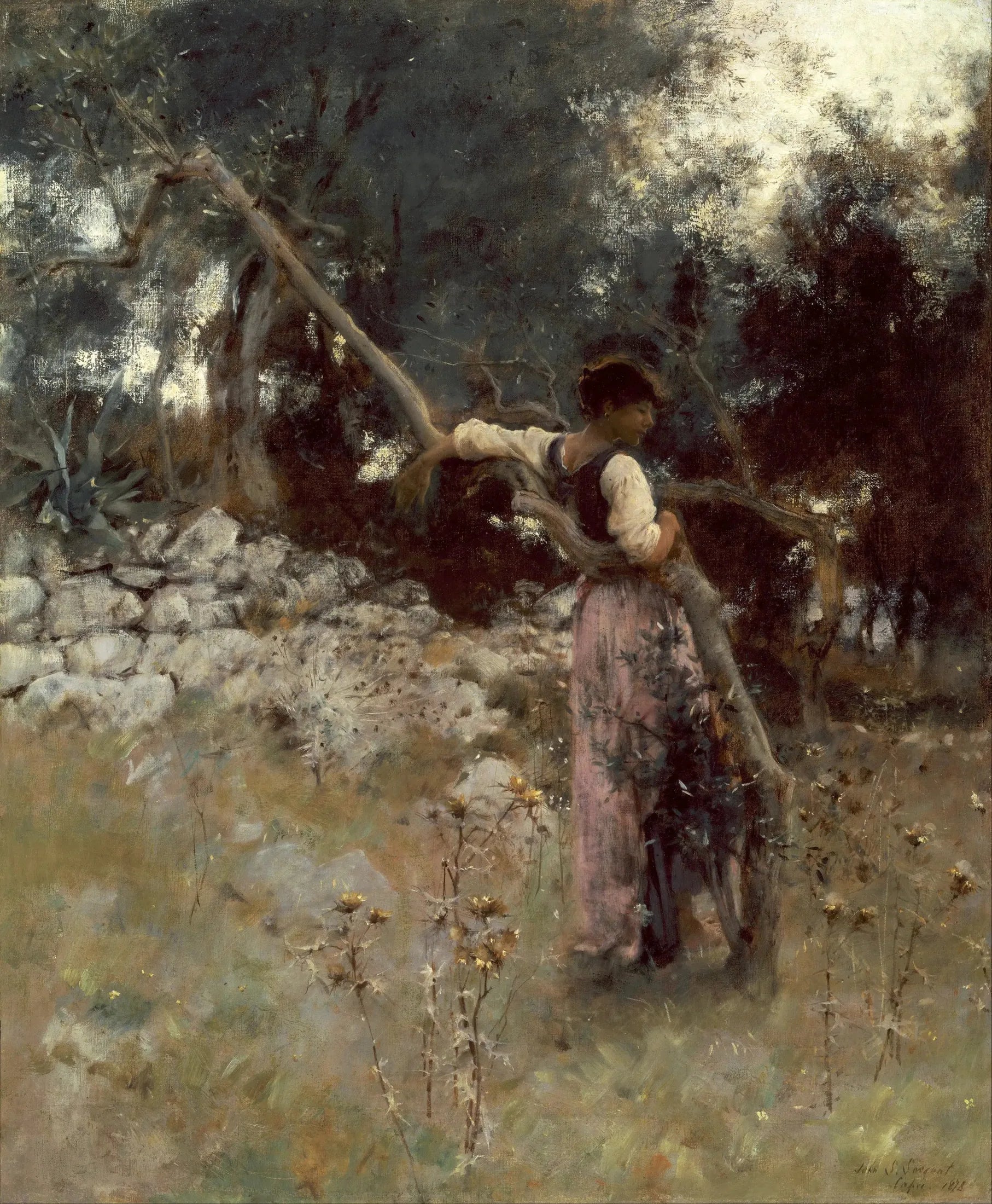 Une Capriote - John Singer Sargent image 1 copie peinte à la main à l’huile