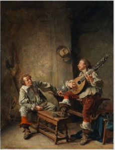 Une chanson - Ernest Meissonier image 1 copie de tableau peinte à la main