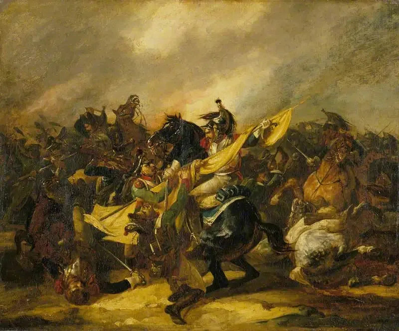 Une charge de cuirassiers - Théodore Géricault image 1 reproduction artisanale de tableau