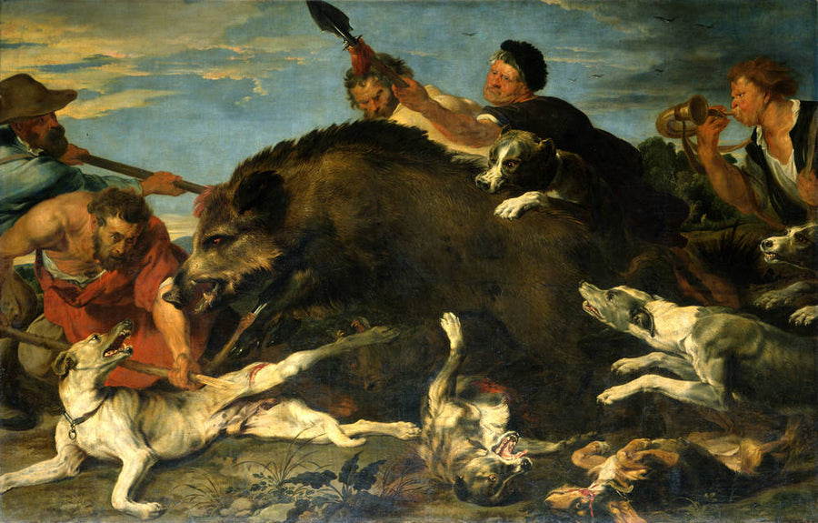 Une chasse au sanglier - Frans Snyders
