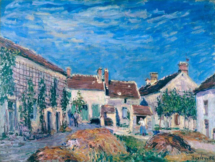 Une cour aux Sablons - Alfred Sisley