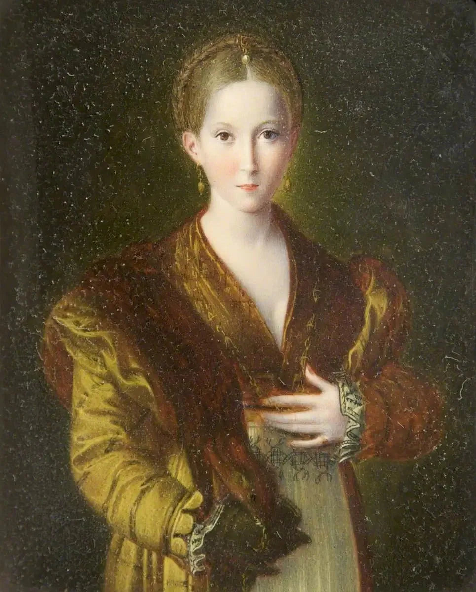 Une dame debout - Parmigianino image 1 reproduction artisanale de tableau