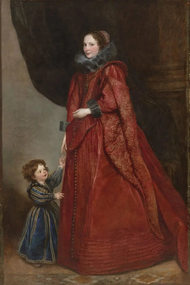 Une dame génoise avec son enfant - Antoine van Dyck