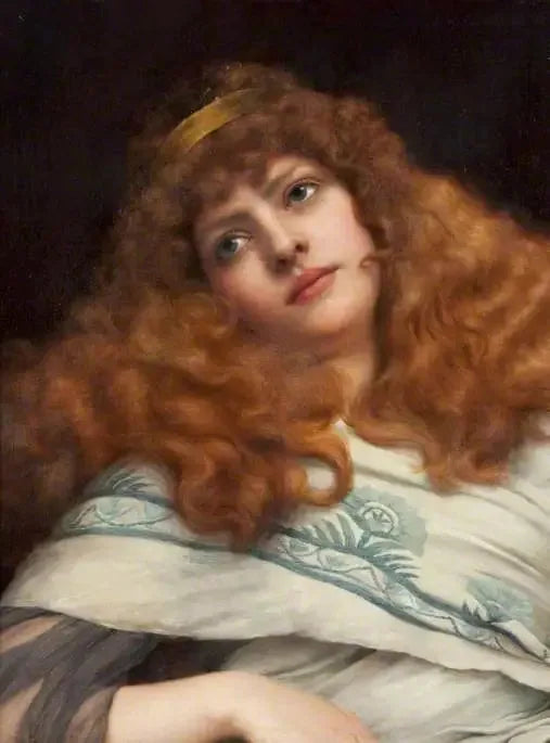 Une dame - John William Godward image 1 copie de tableau peinte à la main