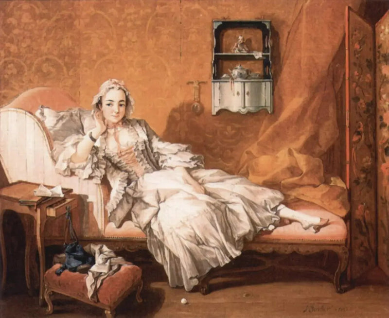 Une dame sur son lit de repos - François Boucher