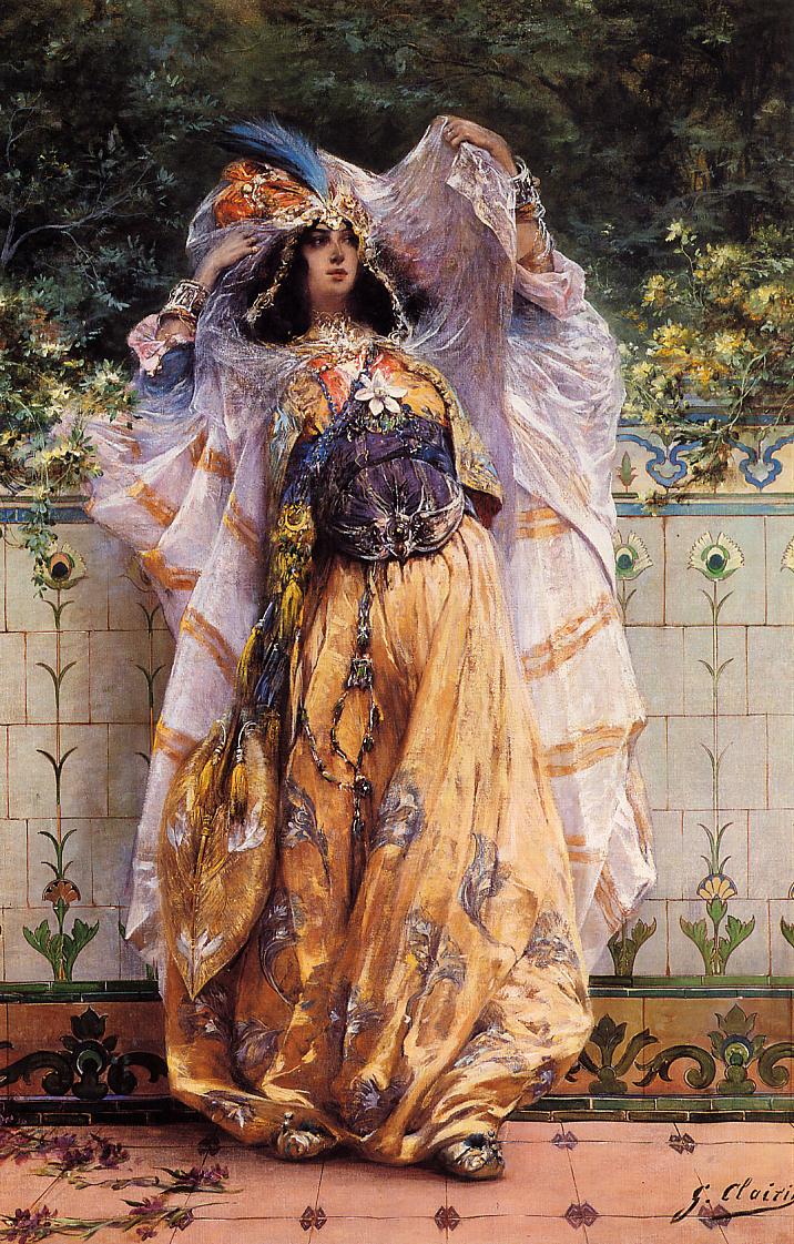 Une danseuse tribale Ouled Nail - Georges Clairin image 1 reproduction de peinture à l’huile