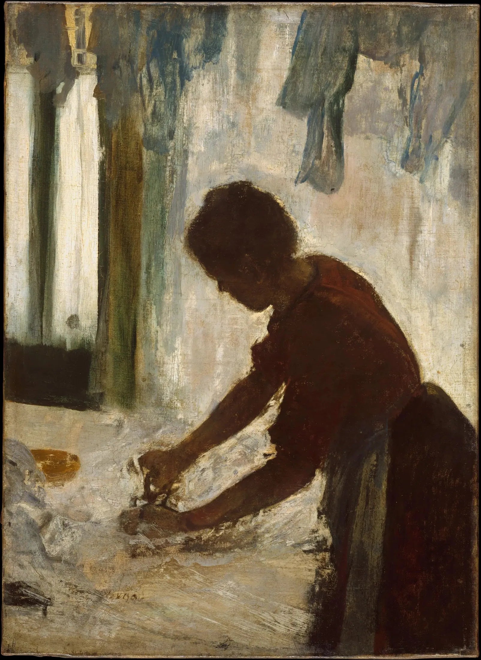 Une femme repassant - Edgar Degas image 1 reproduction d’œuvre d’art à l’huile
