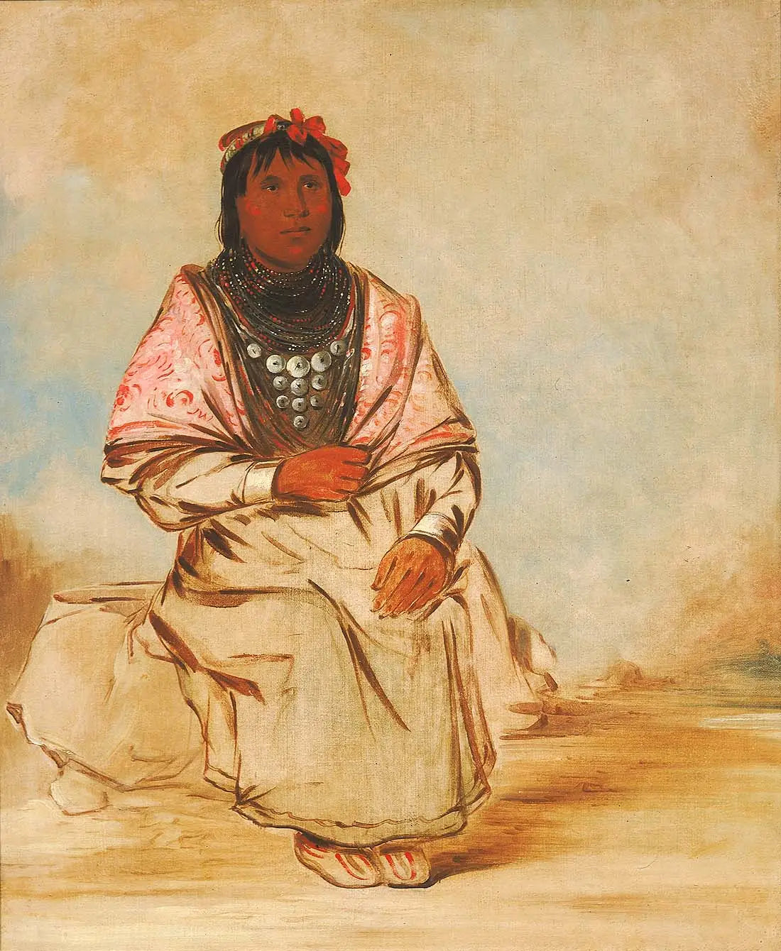 Une femme séminole - George Catlin image 1 tableau peint à l’huile sur toile