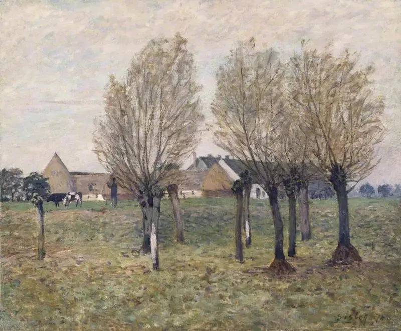 Une ferme normande - Alfred Sisley