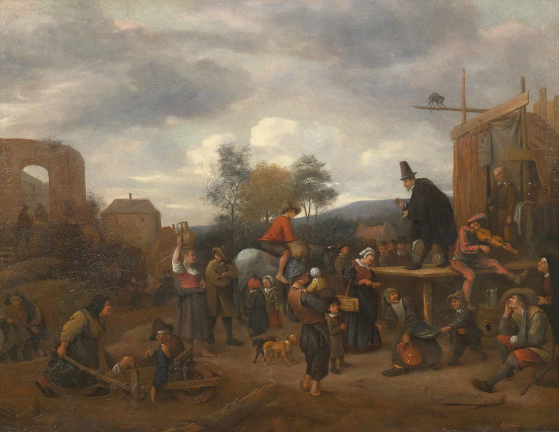 Une fête de village avec un charlatan - Jan Steen