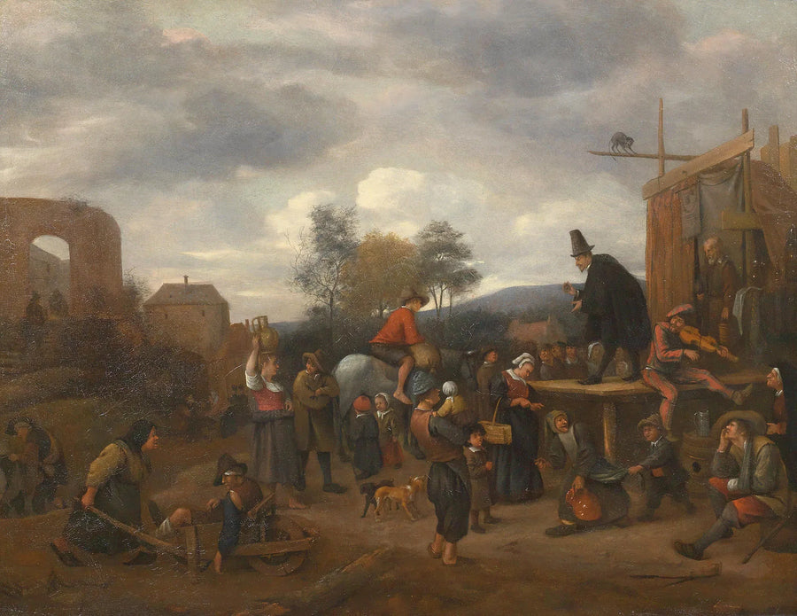 Une fête de village avec un charlatan - Jan Steen