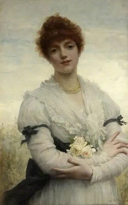 Une fille anglaise - Luke Fildes image 1 reproduction de peinture à l’huile