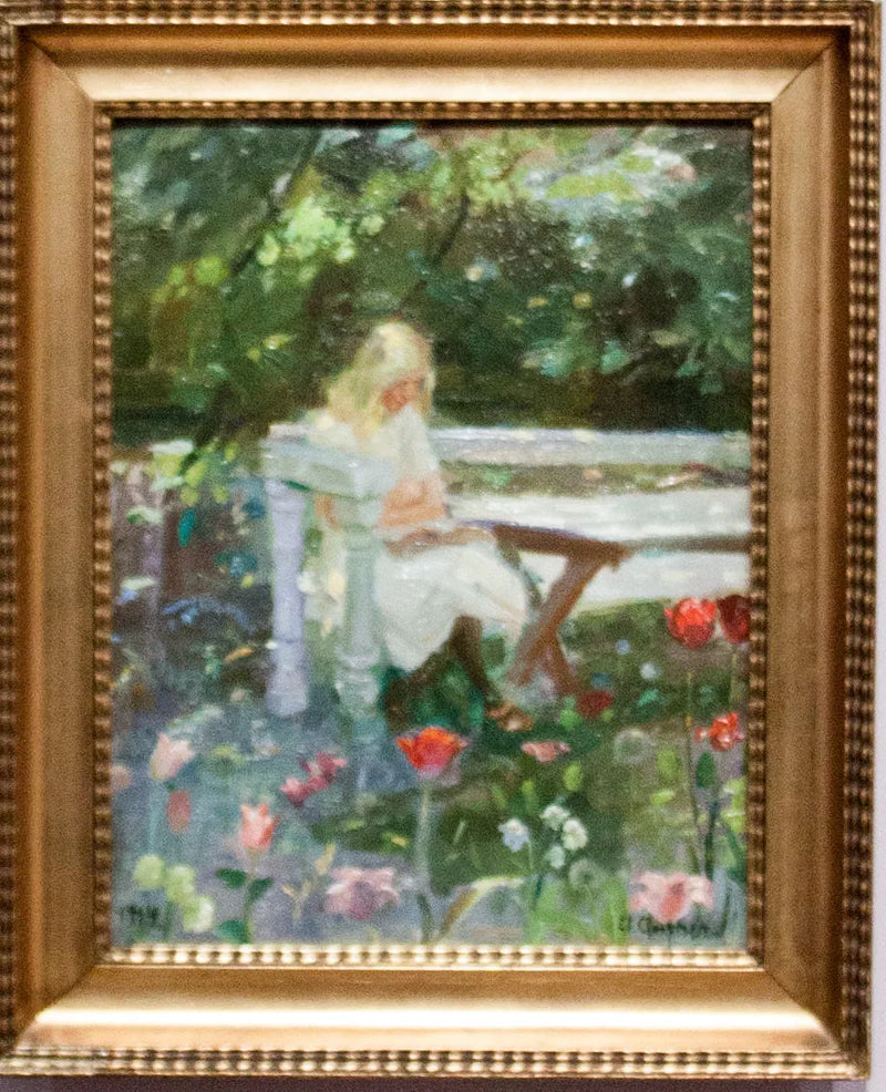 Une fille dans le jardin en été - Anna Ancher