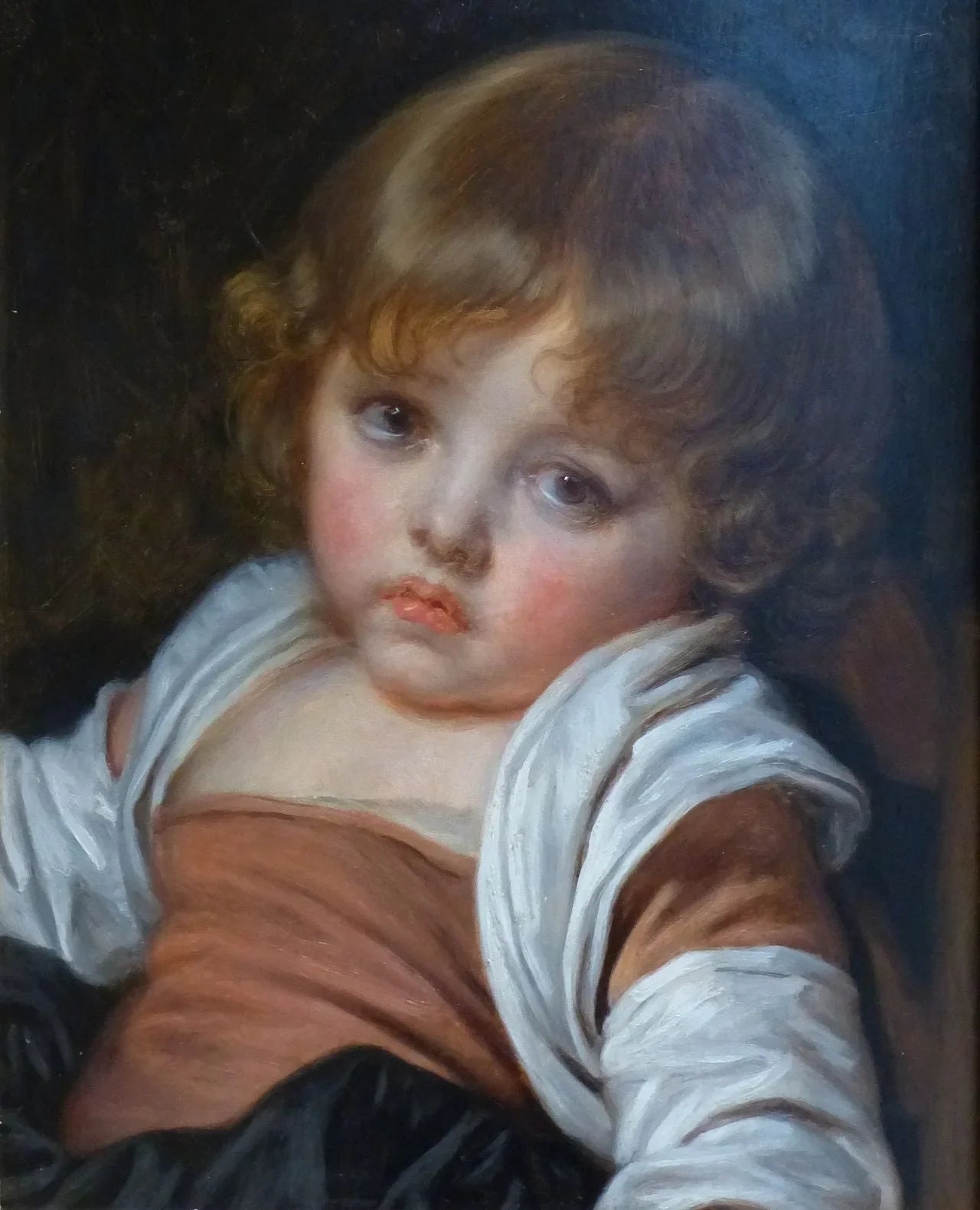Une fillette - Jean-Baptiste Greuze image 1 reproduction de peinture à l’huile