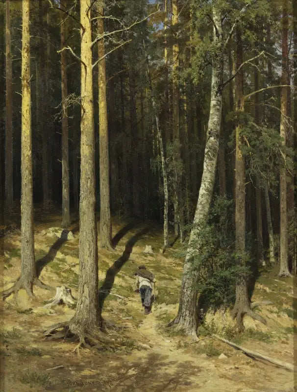 Une forêt de pins - Ivan Chichkine image 1 tableau peint à l’huile sur toile