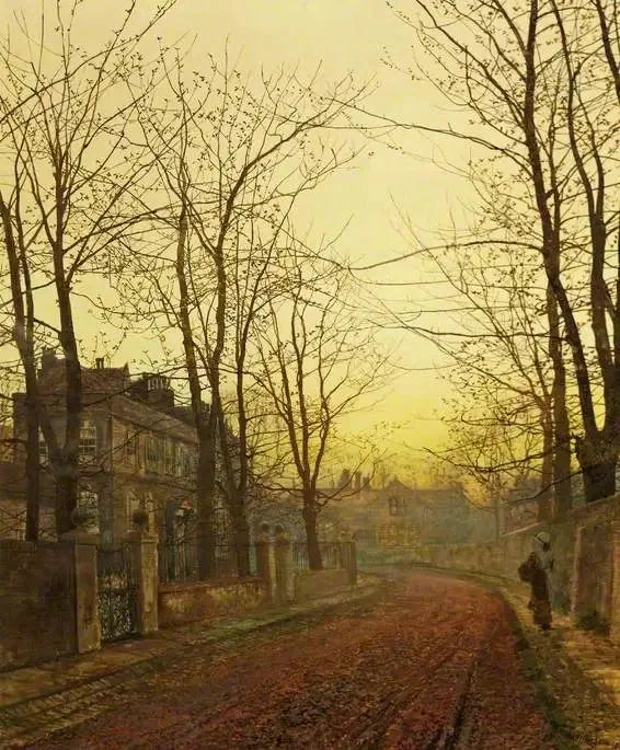 Une idylle d'automne - John Atkinson Grimshaw