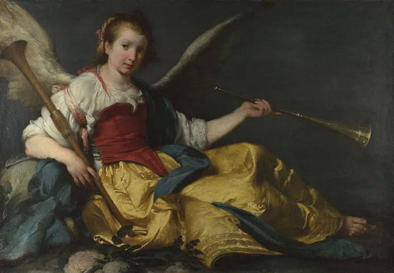 Une incarnation de la gloire - Bernardo Strozzi image 1 reproduction de peinture à l’huile