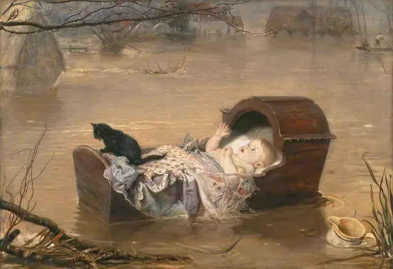 Une inondation - John Everett Millais image 1 reproduction d’œuvre d’art à l’huile