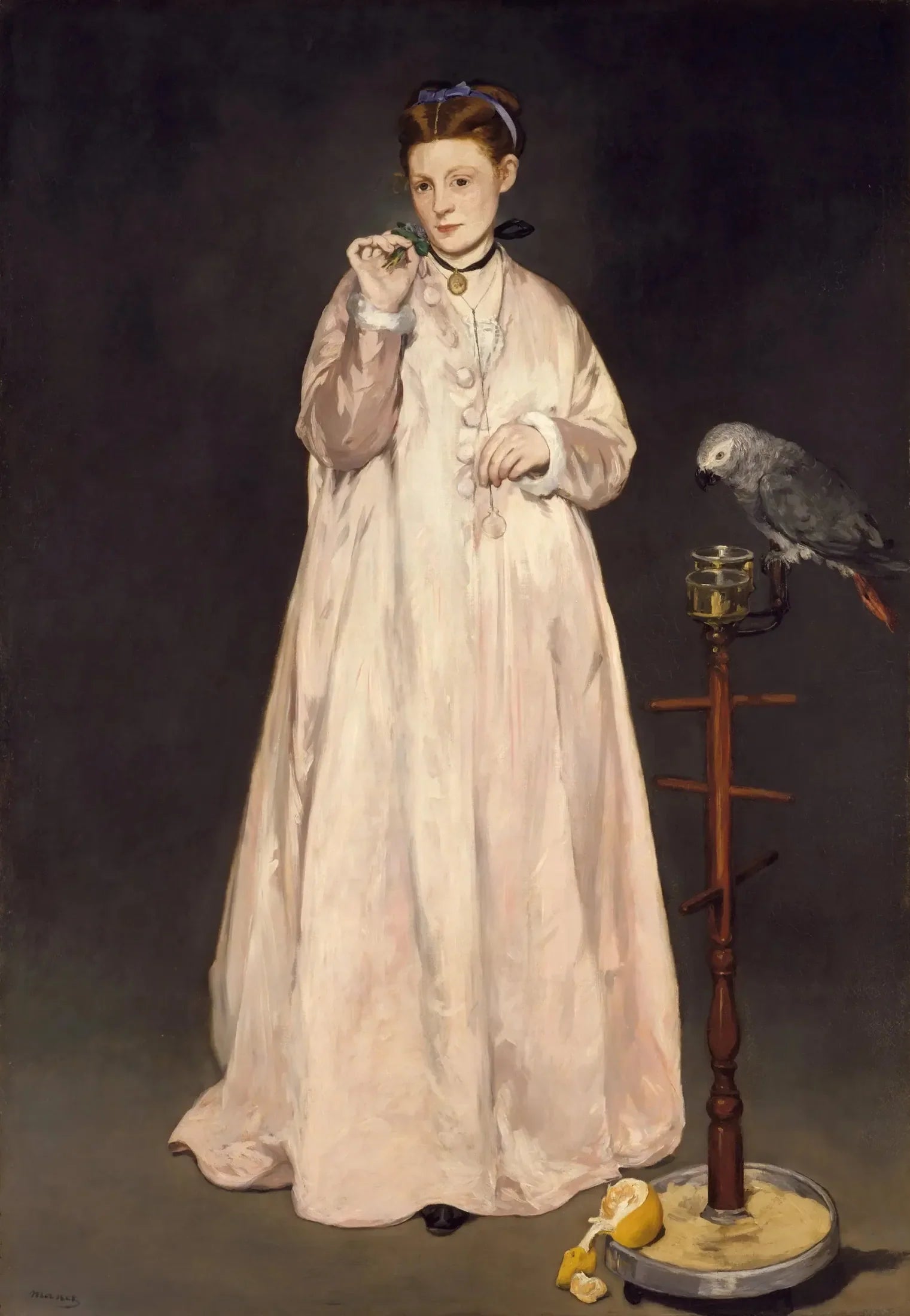 Une jeune dame en 1866 - Édouard Manet image 1 reproduction d’œuvre d’art à l’huile