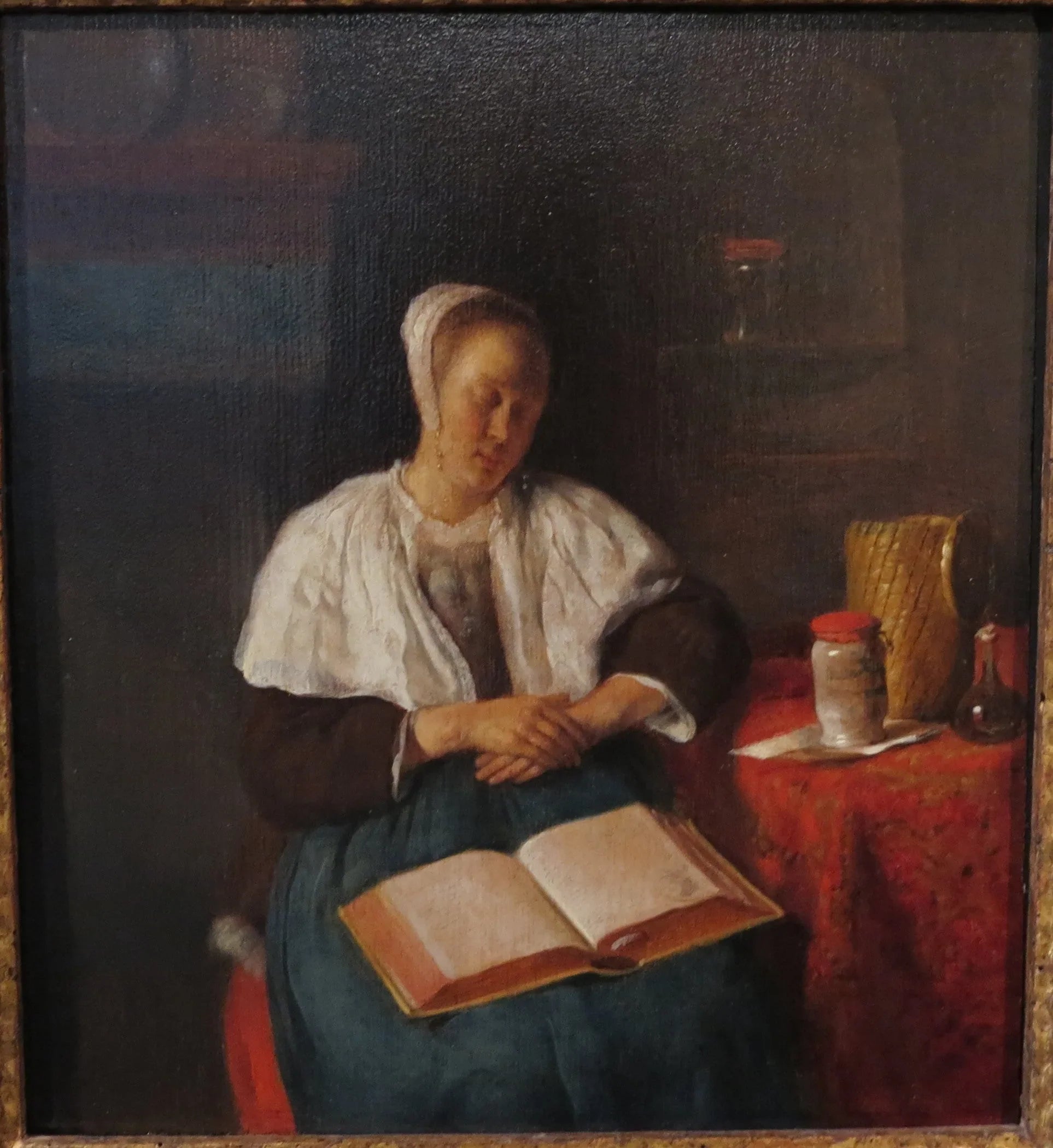 Une jeune femme endormie - Gabriel Metsu image 1 copie peinte à la main à l’huile