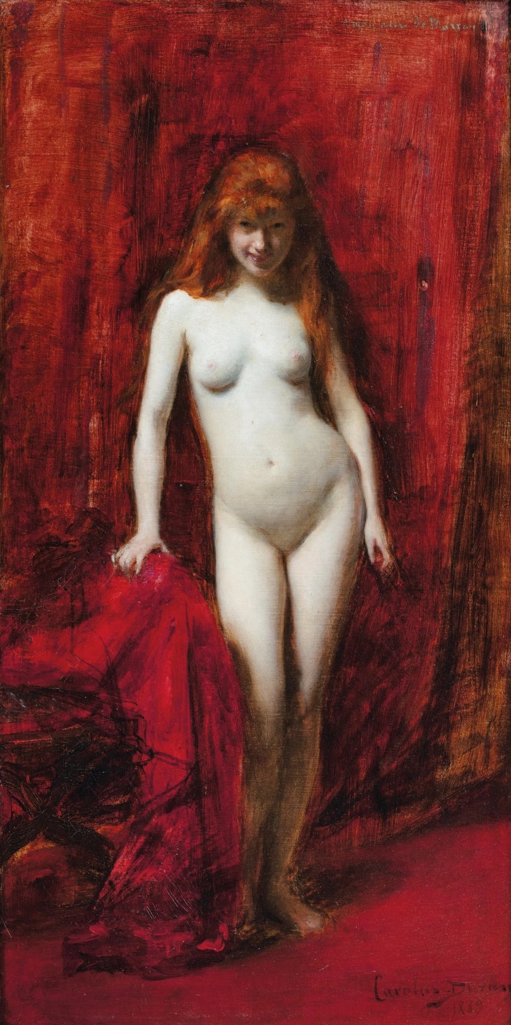 Une jeune femme rousse - Carolus-Duran image 1 reproduction réalisée par Alpha Reproduction