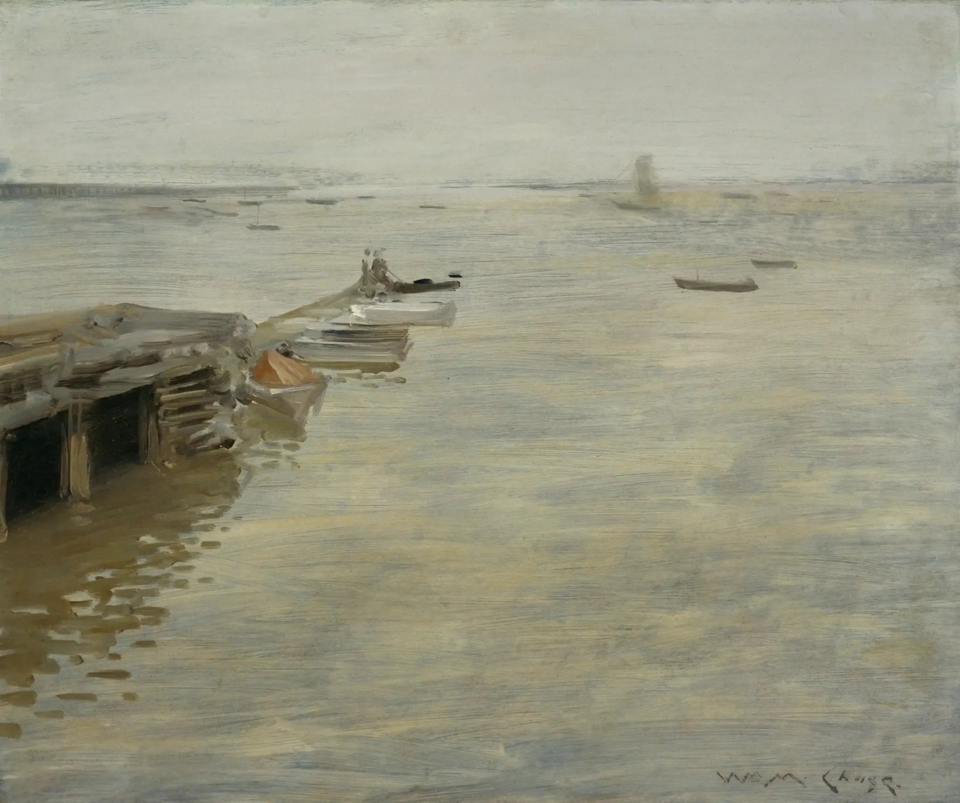 Une journée grise - William Merritt Chase image 1 reproduction d’œuvre d’art à l’huile