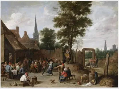 Une kermesse de village près d'Anvers - David Teniers le Jeune image 1 reproduction réalisée par Alpha Reproduction