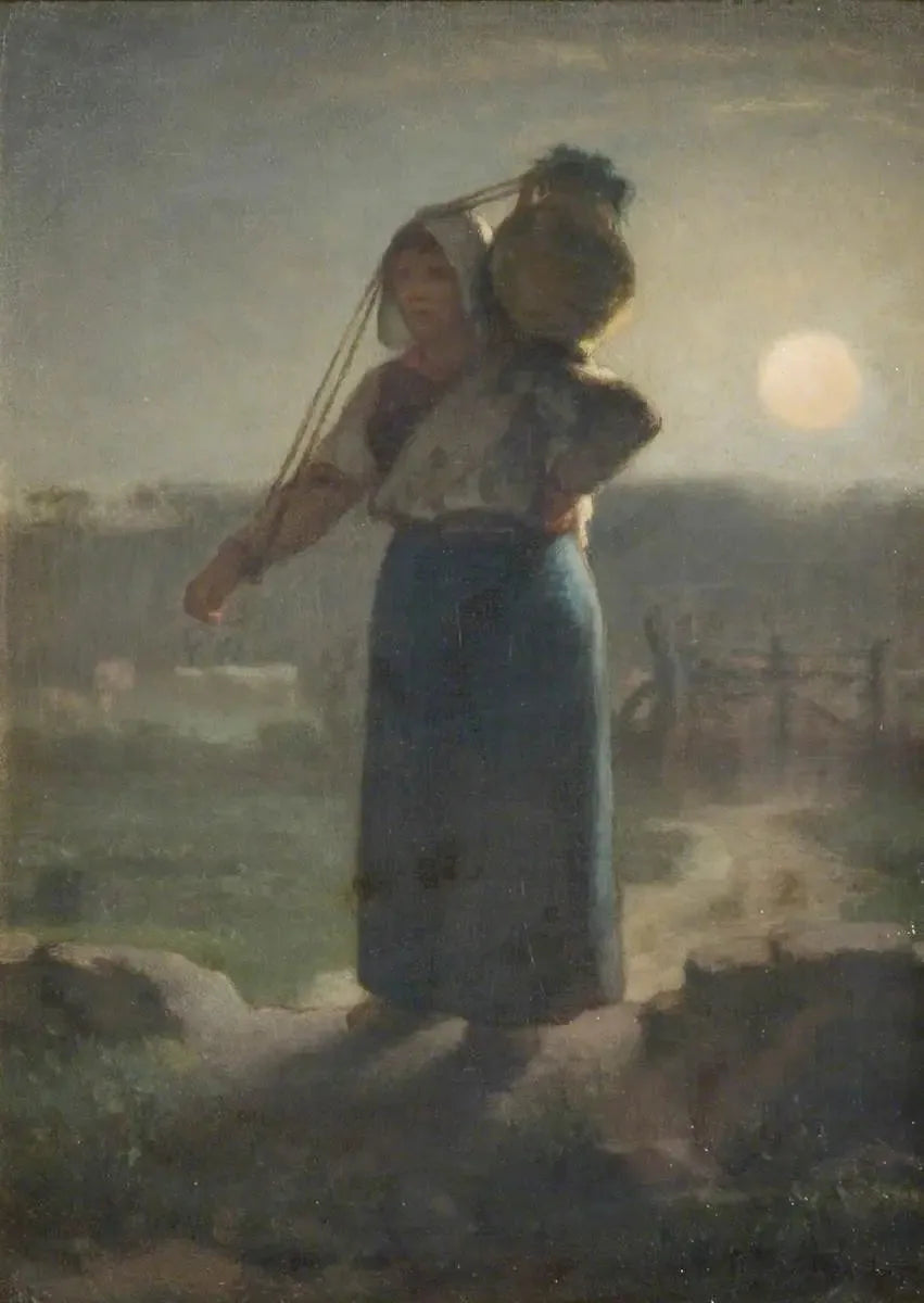 Une laitière - Jean-François Millet image 1 copie de tableau peinte à la main